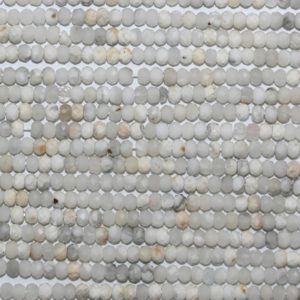Shop Howlite Rondelle Beads! 15" St Howlite Faceted Rondelle Beads 4x3mm.-Strand 39cm. | Natural genuine rondelle Howlite beads for beading and jewelry making.  #jewelry #beads #beadedjewelry #diyjewelry #jewelrymaking #beadstore #beading #affiliate #ad