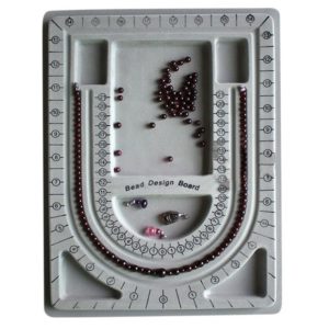 Shop Beading Boards & Trays! 1Pc Flocked Bead Board Bracelet Necklace Beading Jewelry Making Organiser Tray DIY Craft Tool Grid Plate | Shop jewelry making and beading supplies, tools & findings for DIY jewelry making and crafts. #jewelrymaking #diyjewelry #jewelrycrafts #jewelrysupplies #beading #affiliate #ad