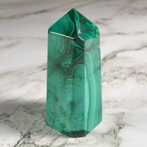 Shop Malachite Points & Wands! 2.81” High Quality Malachite Tower 5.4oz, Natural Untreated Green Malachite Point, Rare Polished Malachite Obelisk from Congo | Natural genuine stones & crystals in various shapes & sizes. Buy raw cut, tumbled, or polished gemstones for making jewelry or crystal healing energy vibration raising reiki stones. #crystals #gemstones #crystalhealing #crystalsandgemstones #energyhealing #affiliate #ad