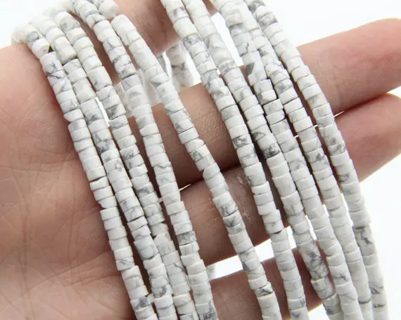 2x3mm/2x4mm Howlite Rondelle Beads,for Diy Making Beads,wholesale Gemstone Beads,polished Bracelet Beads/necklace Beads.