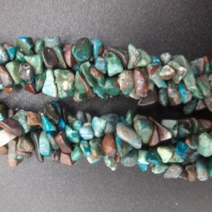 Shop Chrysocolla Chip & Nugget Beads! 34" Natural Chrysocolla Smooth Nugget Uncut Chips Gemstone Beads Raw Rough Beads Semi Precious Stone Jewelry Making Crafts | Natural genuine chip Chrysocolla beads for beading and jewelry making.  #jewelry #beads #beadedjewelry #diyjewelry #jewelrymaking #beadstore #beading #affiliate #ad