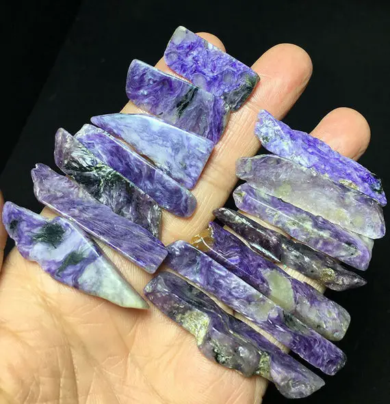 37g Natural Purple Charoite Raw Healing Crystal Polished Stone Specimens L20