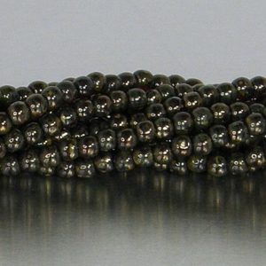 Shop Ruby Round Beads! 3mm Round Bead, Siam Ruby Bronze Picasso, Druk Bead, (5-03-BT9008), 100 count | Natural genuine round Ruby beads for beading and jewelry making.  #jewelry #beads #beadedjewelry #diyjewelry #jewelrymaking #beadstore #beading #affiliate #ad