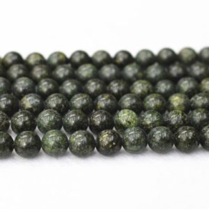 Shop Serpentine Round Beads! 4mm-12mm Natural Russian serpentine Smooth Round Beads,Russian serpentine beads wholesale supply.15" strand | Natural genuine round Serpentine beads for beading and jewelry making.  #jewelry #beads #beadedjewelry #diyjewelry #jewelrymaking #beadstore #beading #affiliate #ad