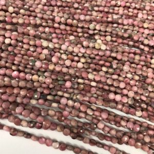 4mm Faceted Rhodochrosite Coin Beads ,Small Beads Gemstone Loose Bead | Natural genuine other-shape Gemstone beads for beading and jewelry making.  #jewelry #beads #beadedjewelry #diyjewelry #jewelrymaking #beadstore #beading #affiliate #ad