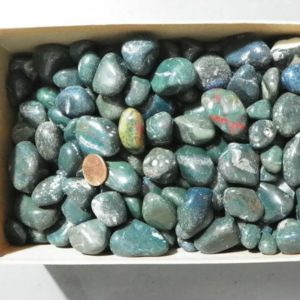 Shop Tumbled Bloodstone Crystals & Pocket Stones! 5 Pounds Bloodstone Tumbled Stones Mostly Green Vintage | Natural genuine stones & crystals in various shapes & sizes. Buy raw cut, tumbled, or polished gemstones for making jewelry or crystal healing energy vibration raising reiki stones. #crystals #gemstones #crystalhealing #crystalsandgemstones #energyhealing #affiliate #ad