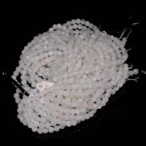 Shop Rainbow Moonstone Round Beads! 5 Strands Rainbow Moonstone Beads, 6mm Round Beads, Natural Moonstone Beads, Gemstone Beads, 13 Inch Strand, SKU-SS127 | Natural genuine round Rainbow Moonstone beads for beading and jewelry making.  #jewelry #beads #beadedjewelry #diyjewelry #jewelrymaking #beadstore #beading #affiliate #ad