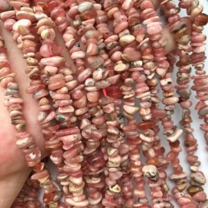 Shop Rhodochrosite Chip & Nugget Beads! 6- 9mm Natural Red Rhodochrosite Chip Beads , 16Inches Strand,Hole Approx 0.7mm | Natural genuine chip Rhodochrosite beads for beading and jewelry making.  #jewelry #beads #beadedjewelry #diyjewelry #jewelrymaking #beadstore #beading #affiliate #ad