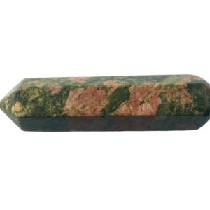 Shop Unakite Points & Wands! 60mm Unakite Wand for uniting, integrating and balancing | Natural genuine stones & crystals in various shapes & sizes. Buy raw cut, tumbled, or polished gemstones for making jewelry or crystal healing energy vibration raising reiki stones. #crystals #gemstones #crystalhealing #crystalsandgemstones #energyhealing #affiliate #ad
