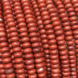 Shop Red Jasper Rondelle Beads! 8x5mm Red Jasper Rondelle Beads,Gemstone Beads , Red Jasper Beads , Wholesale Beads | Natural genuine rondelle Red Jasper beads for beading and jewelry making.  #jewelry #beads #beadedjewelry #diyjewelry #jewelrymaking #beadstore #beading #affiliate #ad