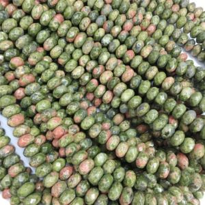 Shop Unakite Rondelle Beads! 8x5mm  Unakite Rondelle Faceted Beads , 15.5 Inch Strand,Hole Approx 0.8mm | Natural genuine rondelle Unakite beads for beading and jewelry making.  #jewelry #beads #beadedjewelry #diyjewelry #jewelrymaking #beadstore #beading #affiliate #ad