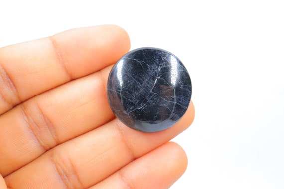 A+ Black Tourmaline Cabochon, Wire Wrapping, Natural Black Tourmaline Stone, Jewellery Making, Black Tourmaline Cabochon, Loose Stone.