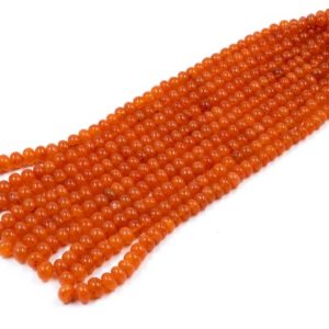 Shop Carnelian Rondelle Beads! Orange Carnelian Smooth Rondelle Beads, 6 mm To 9 mm, Carnelian Rondelle Beads, Carnelian Beads, Carnelian Jewelry Making Beads, SKU1584 | Natural genuine rondelle Carnelian beads for beading and jewelry making.  #jewelry #beads #beadedjewelry #diyjewelry #jewelrymaking #beadstore #beading #affiliate #ad
