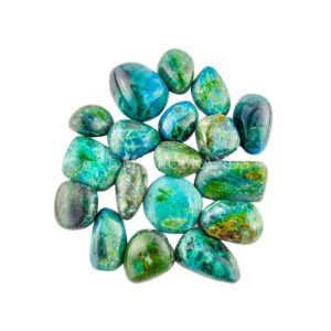Shop Tumbled Chrysocolla Crystals & Pocket Stones! AA Quality Chrysocolla Tumbled Stone, Tumbled Chrysocolla, Pocket Chrysocolla, Small Chrysocolla Polished Chrysocolla, Throat Chakra | Natural genuine stones & crystals in various shapes & sizes. Buy raw cut, tumbled, or polished gemstones for making jewelry or crystal healing energy vibration raising reiki stones. #crystals #gemstones #crystalhealing #crystalsandgemstones #energyhealing #affiliate #ad