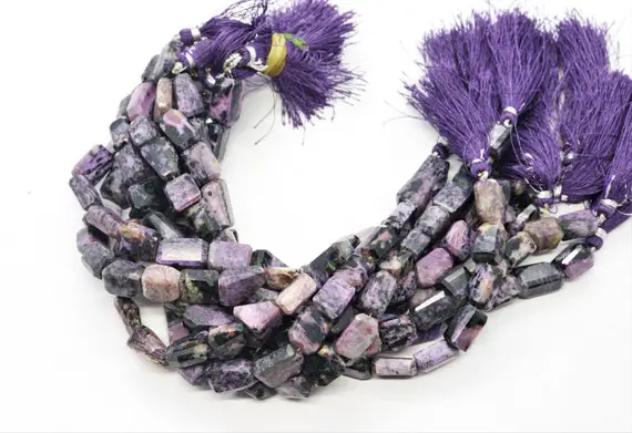 Purple Charoite Nugget Gemstone Beads, Natural Charoite Uneven Gemstone Beads Nugget Loose Gemstone Beads Wholesale Beads Jewelry Designs