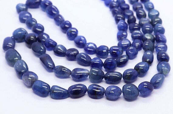 Aaa Quality Blue Sapphire Smooth Nuggets Shape Beads Blue Sapphire Plain Beads Natural Sapphire Smooth Nugget Beads Sapphire Natural Beads