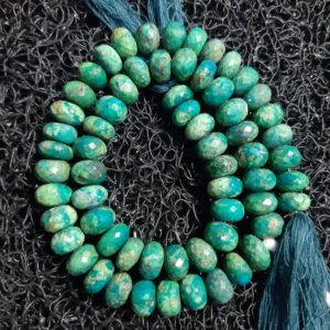 Shop Chrysocolla Rondelle Beads! AAA+++1 Strand Natural chrysocolla Faceted Rondelle Beads/Green Chrysocola Faceted Rondelle Beads/9.80mm to 10.20mm/8" Length. | Natural genuine rondelle Chrysocolla beads for beading and jewelry making.  #jewelry #beads #beadedjewelry #diyjewelry #jewelrymaking #beadstore #beading #affiliate #ad