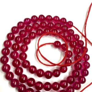 Shop Ruby Round Beads! AAAA++ QUALITY So Gorgeous Ruby Corundum Smooth Round Ball Beads 5.MM Round Ruby Gemstone Beads Ruby Smooth Beads Wholesale Ruby Beads. | Natural genuine round Ruby beads for beading and jewelry making.  #jewelry #beads #beadedjewelry #diyjewelry #jewelrymaking #beadstore #beading #affiliate #ad