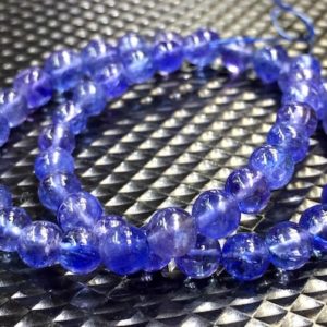 Top Quality~~Tanzanite~~Extremely Rare~~Natural Tanzanite Smooth Round Ball Beads Tanzanite Round Beads Genuine Tanzanite Gemstone Beads. | Natural genuine round Tanzanite beads for beading and jewelry making.  #jewelry #beads #beadedjewelry #diyjewelry #jewelrymaking #beadstore #beading #affiliate #ad