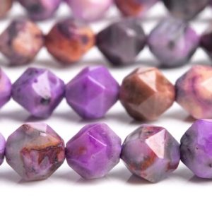 Shop Agate Faceted Beads! Crazy Lace Agate Gemstone Beads 5-6MM Purple Star Cut Faceted AAA Quality Loose Beads (102920) | Natural genuine faceted Agate beads for beading and jewelry making.  #jewelry #beads #beadedjewelry #diyjewelry #jewelrymaking #beadstore #beading #affiliate #ad