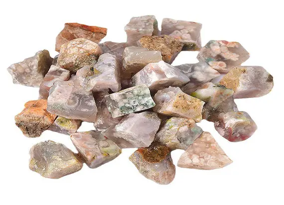 Raw Flower Agate Stone – Cherry Blossom Rough Crystal Stone - Gemstone - Crystal – Healing Stone – Ra1051