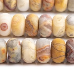Shop Agate Rondelle Beads! Genuine Natural Crazy Lace Agate Gemstone Beads 10x6MM Matte Orange Cream Rondelle AAA Quality Loose Beads (111218) | Natural genuine rondelle Agate beads for beading and jewelry making.  #jewelry #beads #beadedjewelry #diyjewelry #jewelrymaking #beadstore #beading #affiliate #ad
