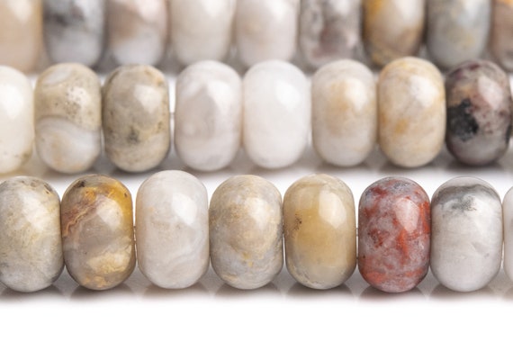 Genuine Natural Crazy Lace Agate Gemstone Beads 8x5mm Multicolor Rondelle Aaa Quality Loose Beads (107189)