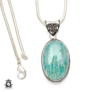 Shop Amazonite Pendants! AMAZONITE Pendant & FREE 3MM Italian 925 Sterling Silver Chain V57 | Natural genuine Amazonite pendants. Buy crystal jewelry, handmade handcrafted artisan jewelry for women.  Unique handmade gift ideas. #jewelry #beadedpendants #beadedjewelry #gift #shopping #handmadejewelry #fashion #style #product #pendants #affiliate #ad