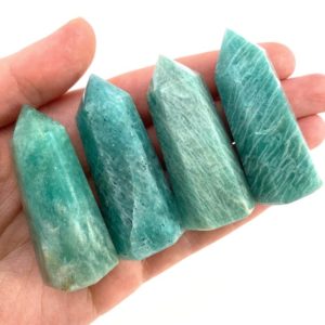 Amazonite Point, crystal point, amazonite tower, crystal wand, amazonite crystal | Natural genuine stones & crystals in various shapes & sizes. Buy raw cut, tumbled, or polished gemstones for making jewelry or crystal healing energy vibration raising reiki stones. #crystals #gemstones #crystalhealing #crystalsandgemstones #energyhealing #affiliate #ad