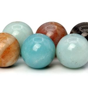 Shop Amazonite Round Beads! Genuine Natural Amazonite Gemstone Beads 4MM Multicolor Round A Quality Loose Beads (100104) | Natural genuine round Amazonite beads for beading and jewelry making.  #jewelry #beads #beadedjewelry #diyjewelry #jewelrymaking #beadstore #beading #affiliate #ad