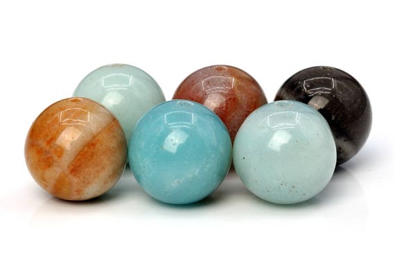 Genuine Natural Amazonite Gemstone Beads 4mm Multicolor Round A Quality Loose Beads (100104)