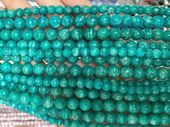 Natural Aaa Amazonite Round Beads,amazonite Beads,6mm 8mm 10mm Natural Beads,one Strand 15",amazonite Beads
