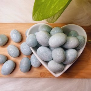Shop Tumbled Amazonite Crystals & Pocket Stones! Amazonite Tumble Stone, Natural Amazonite Tumbles | Natural genuine stones & crystals in various shapes & sizes. Buy raw cut, tumbled, or polished gemstones for making jewelry or crystal healing energy vibration raising reiki stones. #crystals #gemstones #crystalhealing #crystalsandgemstones #energyhealing #affiliate #ad