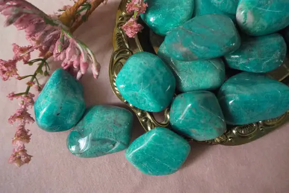 Amazonite – Amazonite Tumbled Stone – The Stone Of Peace And Harmony – Crystals