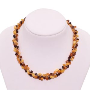 Shop Amber Necklaces! Amber necklace with nuggets chips in multicolor of natural amber | Natural genuine Amber necklaces. Buy crystal jewelry, handmade handcrafted artisan jewelry for women.  Unique handmade gift ideas. #jewelry #beadednecklaces #beadedjewelry #gift #shopping #handmadejewelry #fashion #style #product #necklaces #affiliate #ad