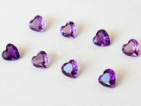 Faceted Amethyst Loose Gemstone Purple Amethyst Crystal Gem Bulk Wholesale High Quality Vvs