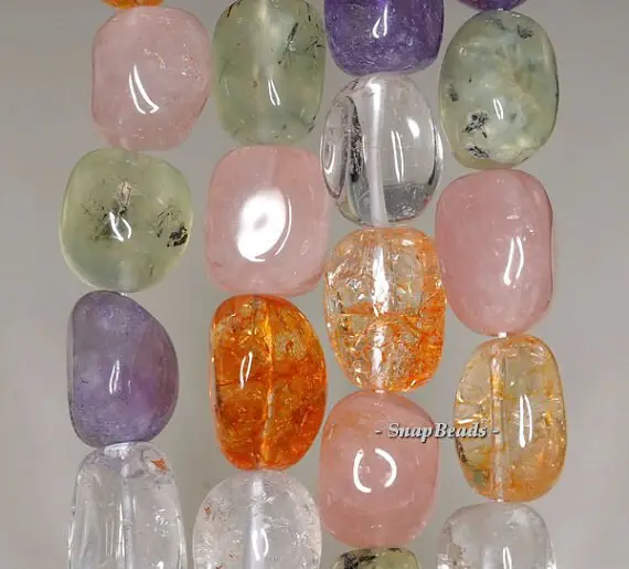 22x15-15x12mm Mix Quartz Amethyst Gemstone Nugget Loose Beads 7.5 Inch Half Strand Lot 1,2,6,12 And 50 (90144071-b39-580)