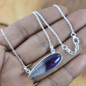 Shop Amethyst Necklaces! Bio Amethyst 925 Sterling Silver Gemstone Jewelry Chain Necklace | Natural genuine Amethyst necklaces. Buy crystal jewelry, handmade handcrafted artisan jewelry for women.  Unique handmade gift ideas. #jewelry #beadednecklaces #beadedjewelry #gift #shopping #handmadejewelry #fashion #style #product #necklaces #affiliate #ad