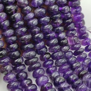 Shop Amethyst Rondelle Beads! Beautiful Natural Purple Amethyst Smooth Rondelle Shape Gemstone Beads,Amethyst Smooth Beads,Amethyst Rondelle Beads,8-9 MM Amethyst Beads | Natural genuine rondelle Amethyst beads for beading and jewelry making.  #jewelry #beads #beadedjewelry #diyjewelry #jewelrymaking #beadstore #beading #affiliate #ad