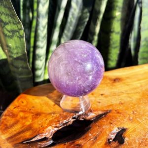 Shop Amethyst Shapes! Amethyst Sphere w/ stand for Balance, Inner-Peace & Healing | Natural genuine stones & crystals in various shapes & sizes. Buy raw cut, tumbled, or polished gemstones for making jewelry or crystal healing energy vibration raising reiki stones. #crystals #gemstones #crystalhealing #crystalsandgemstones #energyhealing #affiliate #ad