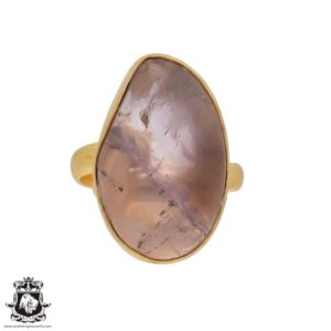 Shop Ametrine Rings! Size 10.5 – Size 12 Adjustable Ametrine Energy Healing Ring • Meditation Crystal Ring • 24K Gold  Ring GPR430 | Natural genuine Ametrine rings, simple unique handcrafted gemstone rings. #rings #jewelry #shopping #gift #handmade #fashion #style #affiliate #ad
