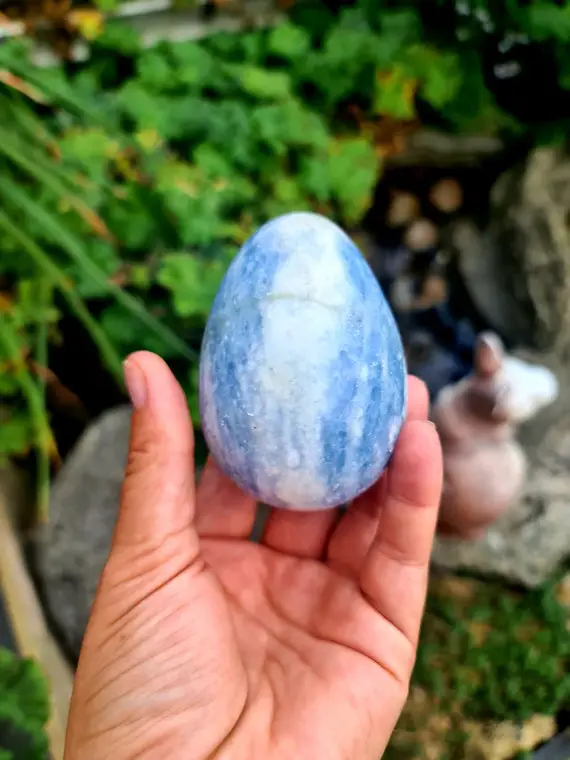 Angelite Polished Egg, Angelite Crystal,healing Crystal, Gift For Her