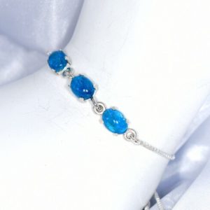 Shop Apatite Bracelets! Apatite Bracelet or Anklet, Adjustable Bolo, Three 7x5mm Cabochon Genuine Gemstones, Set in 925 Sterling Silver Settings | Natural genuine Apatite bracelets. Buy crystal jewelry, handmade handcrafted artisan jewelry for women.  Unique handmade gift ideas. #jewelry #beadedbracelets #beadedjewelry #gift #shopping #handmadejewelry #fashion #style #product #bracelets #affiliate #ad