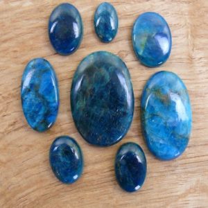 Shop Apatite Stones & Crystals! Apatit Cabochons || Oval | Natural genuine stones & crystals in various shapes & sizes. Buy raw cut, tumbled, or polished gemstones for making jewelry or crystal healing energy vibration raising reiki stones. #crystals #gemstones #crystalhealing #crystalsandgemstones #energyhealing #affiliate #ad