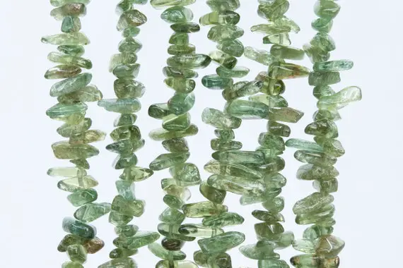 Genuine Natural Apatite Gemstone Beads 12-24x3-5mm Transparent Green Stick Pebble Chip Aaa Quality Loose Beads (112826)
