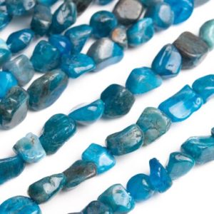 Shop Apatite Chip & Nugget Beads! Genuine Natural Apatite Gemstone Beads 7-9MM Blue Pebble Nugget AA Quality Loose Beads (108445) | Natural genuine chip Apatite beads for beading and jewelry making.  #jewelry #beads #beadedjewelry #diyjewelry #jewelrymaking #beadstore #beading #affiliate #ad