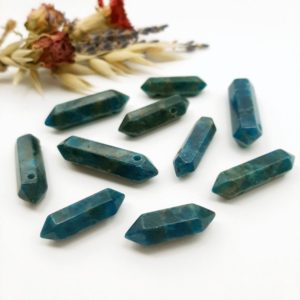 Apatite Crystal, Double Terminated Gemstone, Top Drilled Crystal Points, Natural Crystal Wand, Healing Crystals | Natural genuine stones & crystals in various shapes & sizes. Buy raw cut, tumbled, or polished gemstones for making jewelry or crystal healing energy vibration raising reiki stones. #crystals #gemstones #crystalhealing #crystalsandgemstones #energyhealing #affiliate #ad