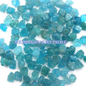 Shop Raw & Rough Apatite Stones! 50 Piece Motivation Stone Rough Size 6-8 MM Awesome Quality Natural Neon Blue Apatite Untreated Gemstone Raw Hammer Cut, Jewelry Making Raw | Natural genuine stones & crystals in various shapes & sizes. Buy raw cut, tumbled, or polished gemstones for making jewelry or crystal healing energy vibration raising reiki stones. #crystals #gemstones #crystalhealing #crystalsandgemstones #energyhealing #affiliate #ad