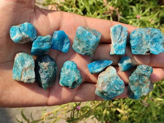 Apatite Raw Crystal - Apatite Rough Nugget - Healing Crystals - House Warming - Metaphysical Crystal - Wire Wrapping - Apatite