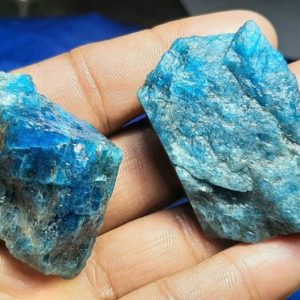 Splendid Apatite Rough Gemstone/Natural Apatite Rough/Apatite Crystal Raw/Faceted Cut Apatite Rough/For Making Jewelry/Blue Apatite Rough